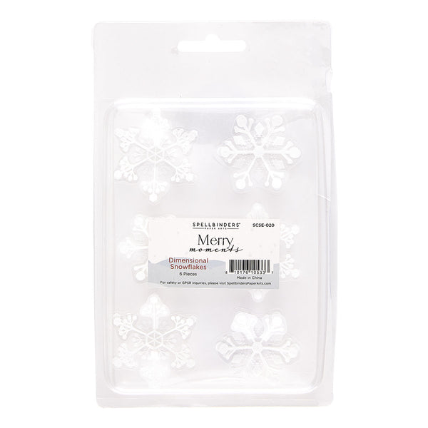 Merry Moments Dimensional Snowflake Stickers