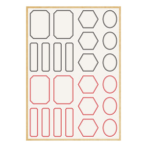 Book 10 Borders & Labels Stickers by Esther Glas