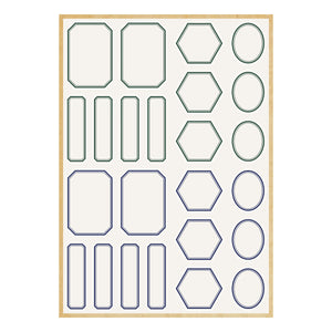 Book 10 Borders & Labels Stickers by Esther Glas