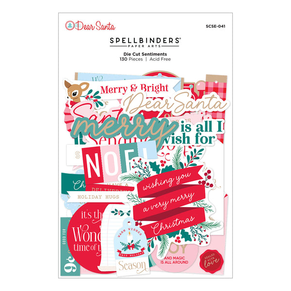 Dear Santa Die Cut Sentiments