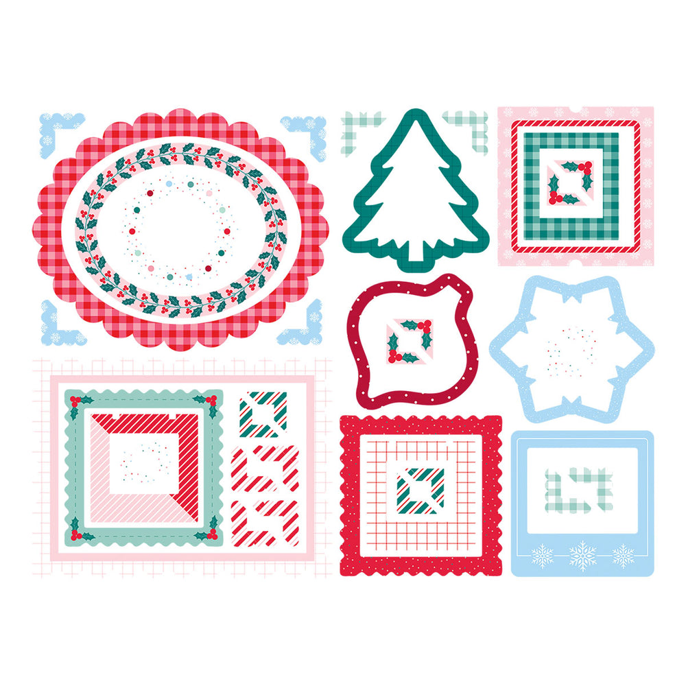 Dear Santa Chipboard Frames  & Corners