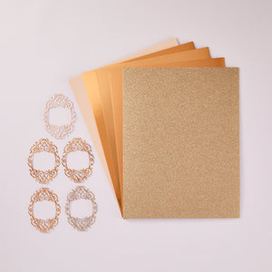 Rose Gold Assortment Treasured Cardstock  8 1/2" x 11 -15 Pack