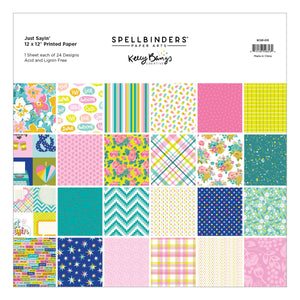 Just Sayin' 12" x 12" Printed Paper Pack by Kelly Bangs