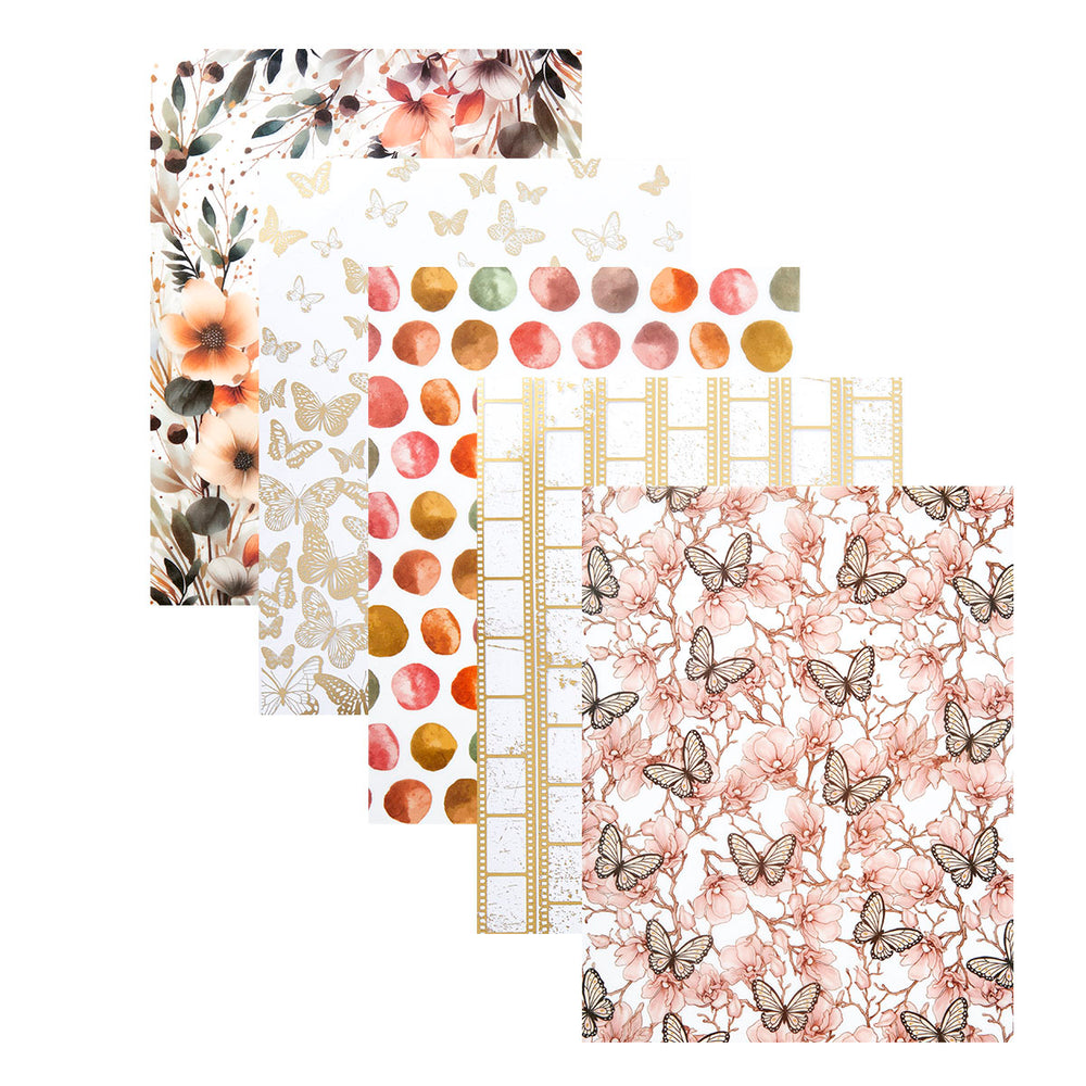 Rosie's Studio Golden Afternoon Printed Vellum & Foiled Acetate
