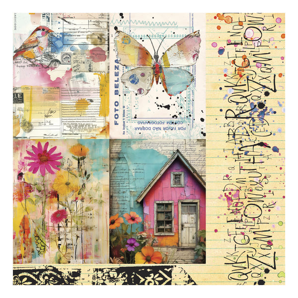 Beautifully Imperfect 12 x 12" Printed Paper