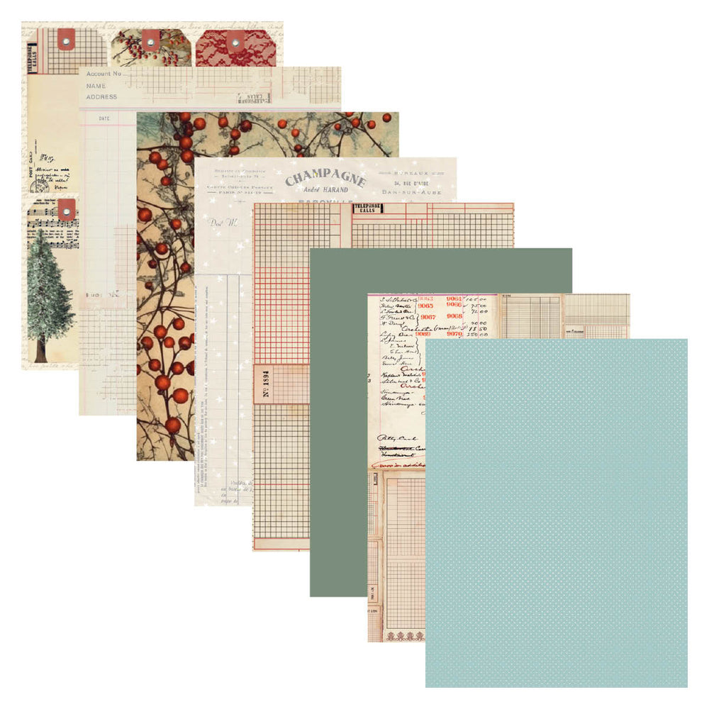 Reminiscense Book 11 Patterned Cardstock by Esther Glas - Nov 19 Consumer Launch Date