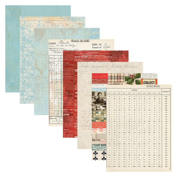 Reminiscense Book 11 Patterned Cardstock by Esther Glas - Nov 19 Consumer Launch Date