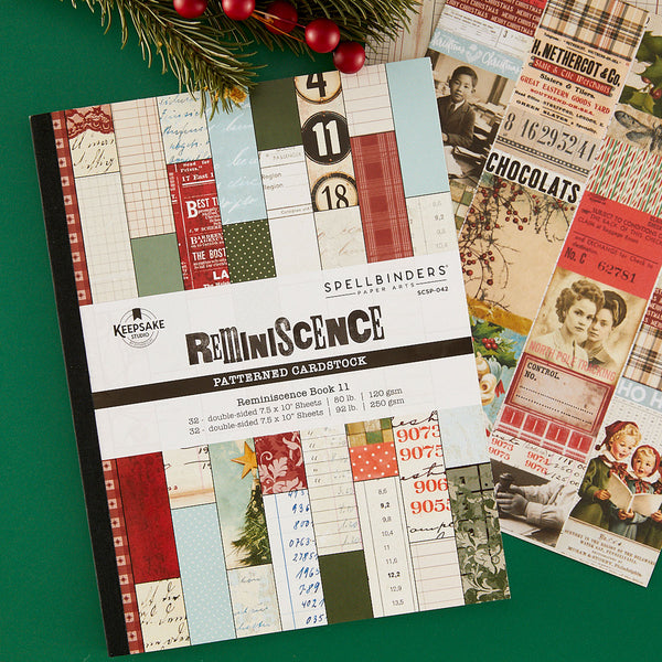 Reminiscense Book 11 Patterned Cardstock by Esther Glas - Nov 19 Consumer Launch Date