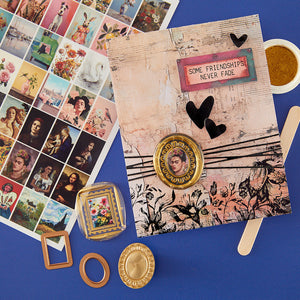 2 Pack Frames Wax Seal Stamps & Dies Bundle