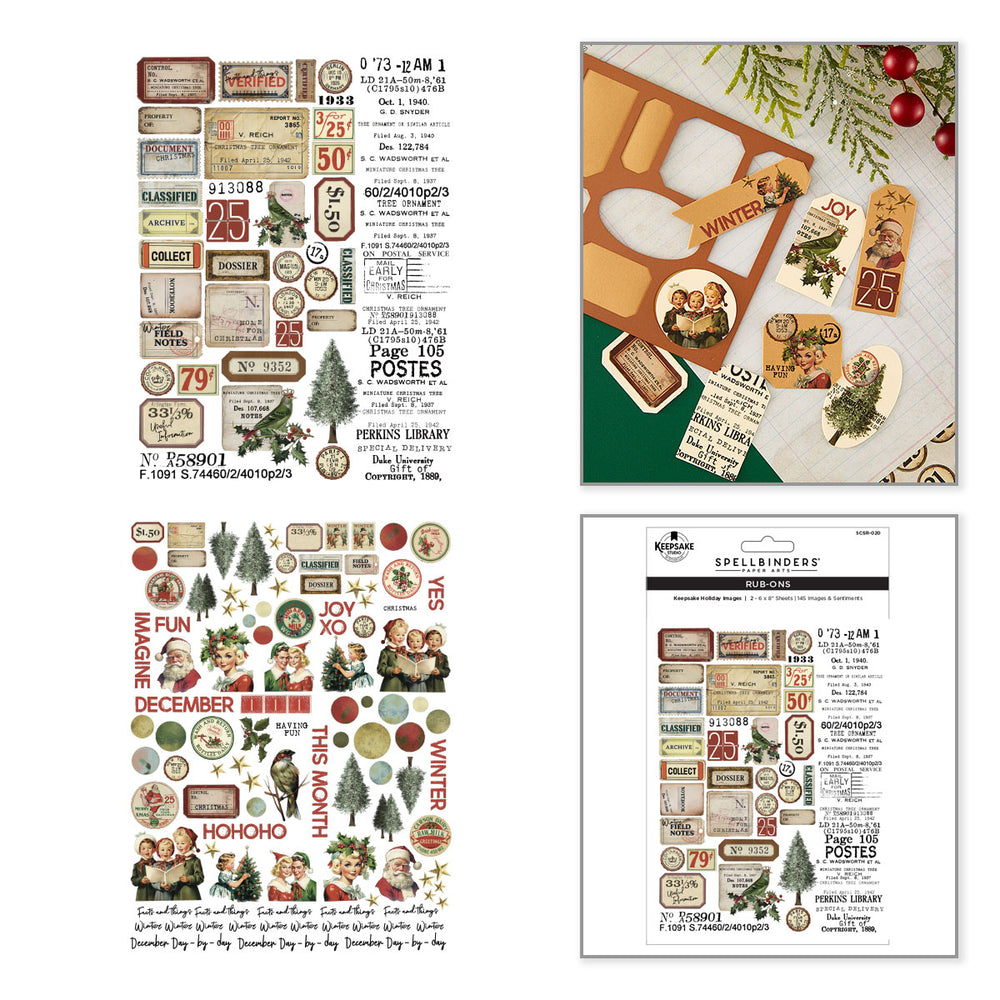 Keepsake Holiday Images Rub-ons by Esther Glas - Nov 19 Consumer Launch Date
