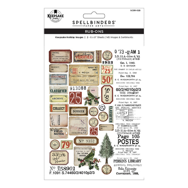 Keepsake Holiday Images Rub-ons by Esther Glas - Nov 19 Consumer Launch Date