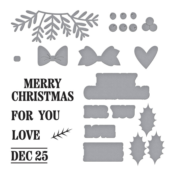 Christmas Add-Ons Stamp & Die Set by Wendy Vecchi