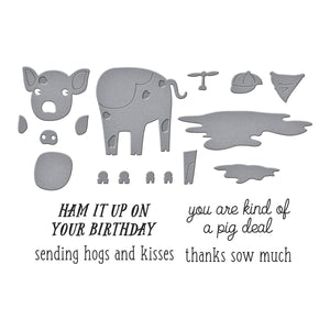 Ham It Up Clear Stamp & Die Set