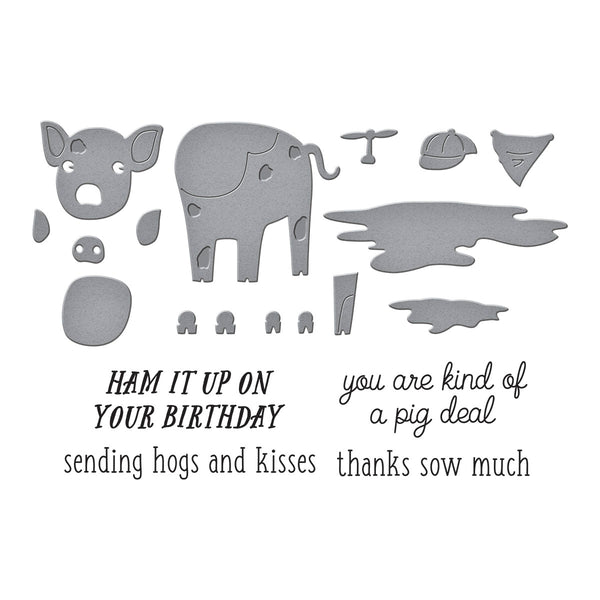 Ham It Up Clear Stamp & Die Set