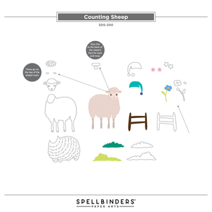 Counting Sheep Clear Stamp & Die Set
