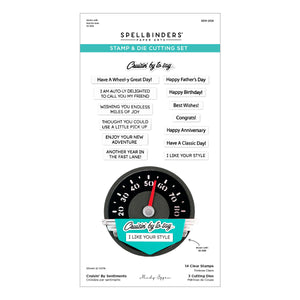 Cruisin' By Sentiments Clear Stamp & Die Set by Mindy Eggen