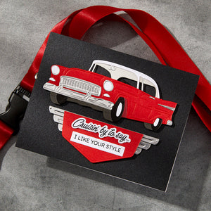 Cruisin' By Sentiments Clear Stamp & Die Set by Mindy Eggen