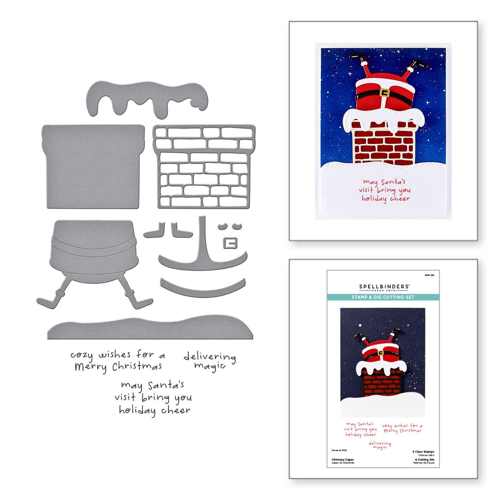 Chimney Caper Clear Stamp & Die Set