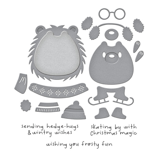 Hedge-Hugs Clear Stamp & Die Set