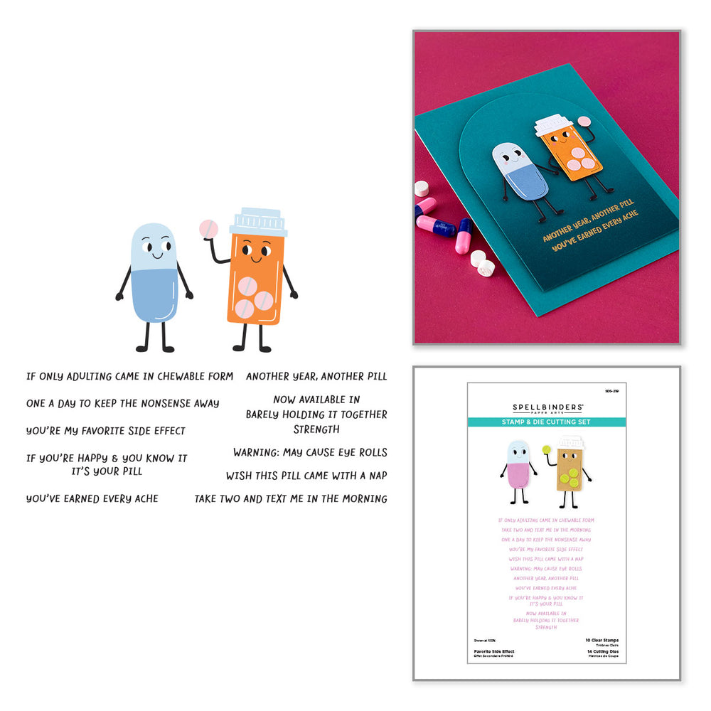 Favorite Side Effect Clear Stamp & Die Set