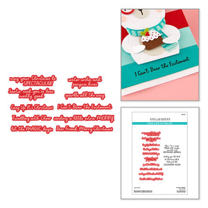 Spectacular Holiday Sentiments Stamp & Die Set