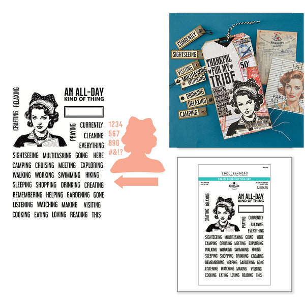 ING Words Stamp & Die Set by Esther Glas