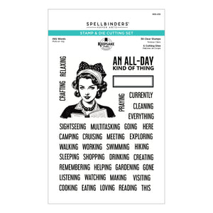 ING Words Stamp & Die Set by Esther Glas