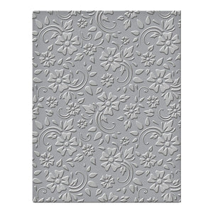 Em-bossing Fold'ers Flowers & Leaves 4.25 x 5.5 in Single Sided