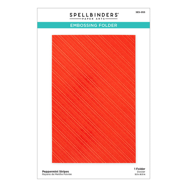 Peppermint Stripes Embossing Folder from the Merry & Bright Collection