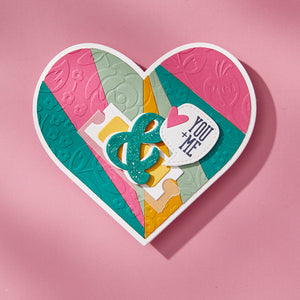 Pieced Heart Etched Dies by Kelly Bangs