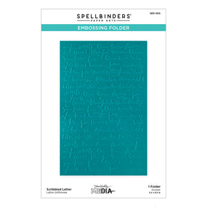 Scribbled Letter Embossing Folder by Dina Wakley