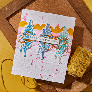 Feather Dream Press + Foil Plate & Die Set by Dina Wakley