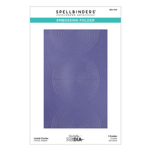 Lined Circles Embossing Folder by Dina Wakley