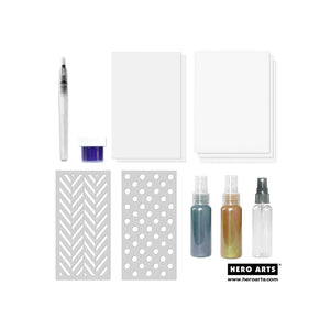 Hero Arts How to Use Metallic Sprays Technique Kit