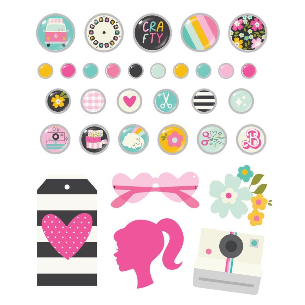 Simple Stories Crafty Babe Decorative Brads