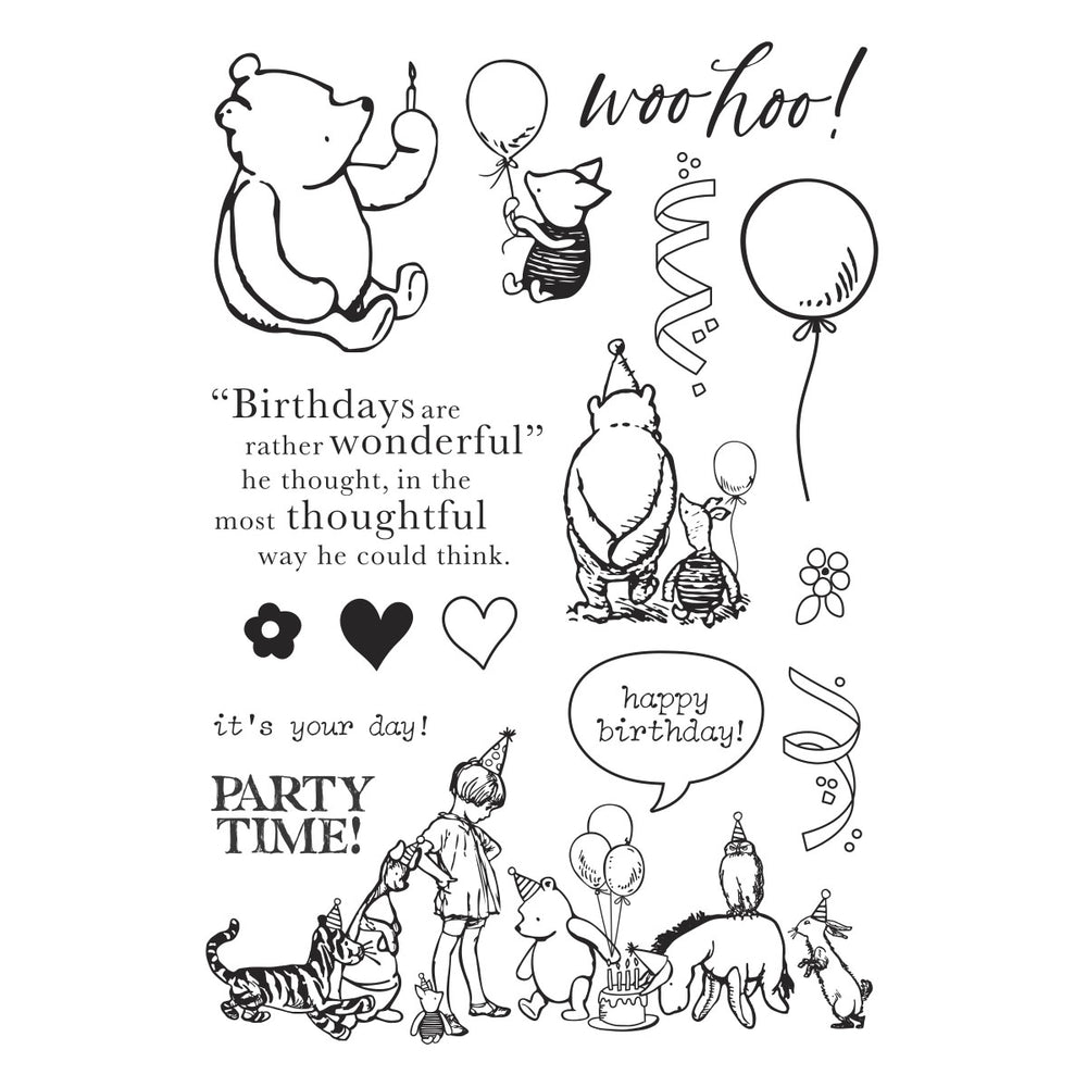 Simple Stories Make A Wish! Clear Stamp Set