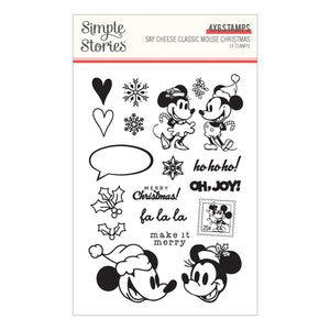 Simple Stories Say Cheese Classic Mouse Christmas Stamp Set