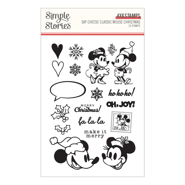 Simple Stories Say Cheese Classic Mouse Christmas Stamp Set