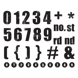 Simple Stories Rustic Legend Numbers Clear Stamp Set