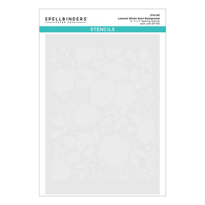 Winter Rose Background Stencil from the Handmade Holidays Collection