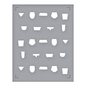 Layered Classy Glasses Press Plate & Stencil Bundle from the Happy Hour Collection