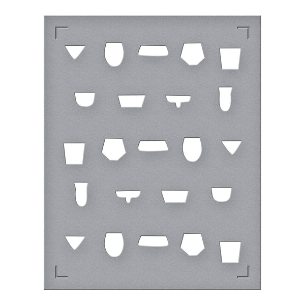 Layered Classy Glasses Press Plate & Stencil Bundle from the Happy Hour Collection
