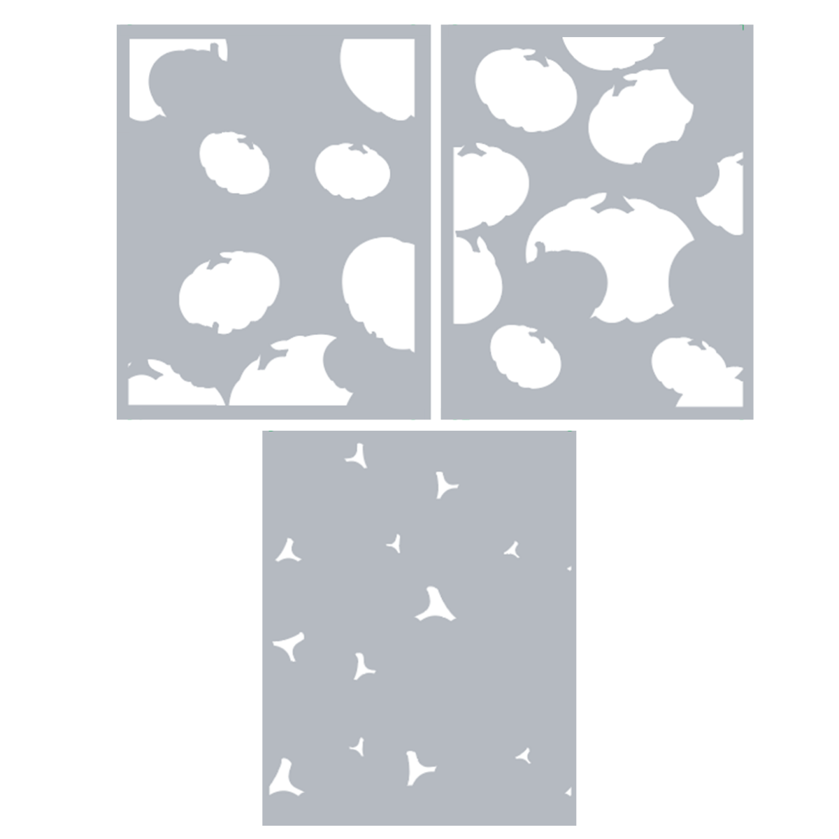 Layered Raining Pumpkins Stencils - BetterPress Society September 2024 Add-On