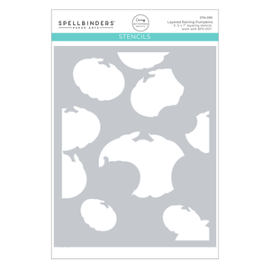 Layered Raining Pumpkins Stencils - BetterPress Society September 2024 Add-On