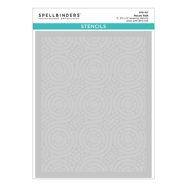 Mosaic Path Layered Stencil - BetterPress Society May 2025 Add-On