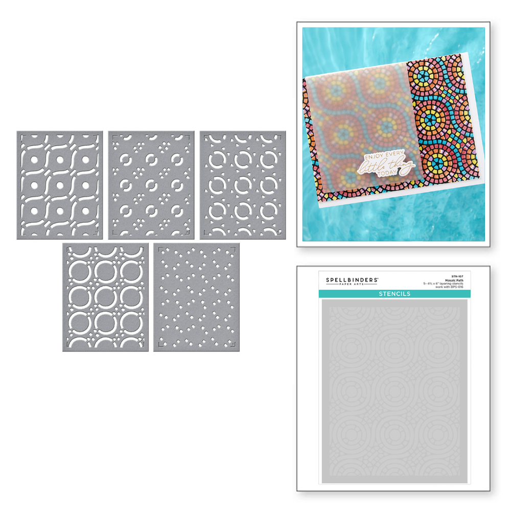 Mosaic Path Layered Stencil - BetterPress Society May 2025 Add-On