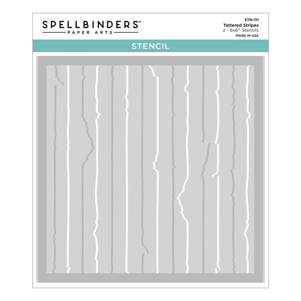 Tattered Stripes Stencils
