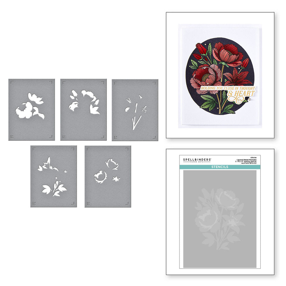 Layered Sweet Moments Stencil - BetterPress Society August 2025 Add-On