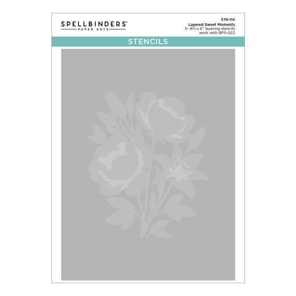 Layered Sweet Moments Stencil - BetterPress Society August 2025 Add-On