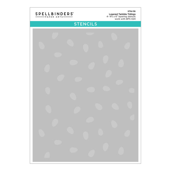 Layered Twinkle Tidings Stencil - BetterPress Society October 2025 Add-On